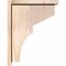 Ekena Millwork Monterey Smooth Corbel w/Backplate, Douglas Fir, 5 1/2"W x 14"D x 18"H COR06X14X18MON01SDF - alternate 3